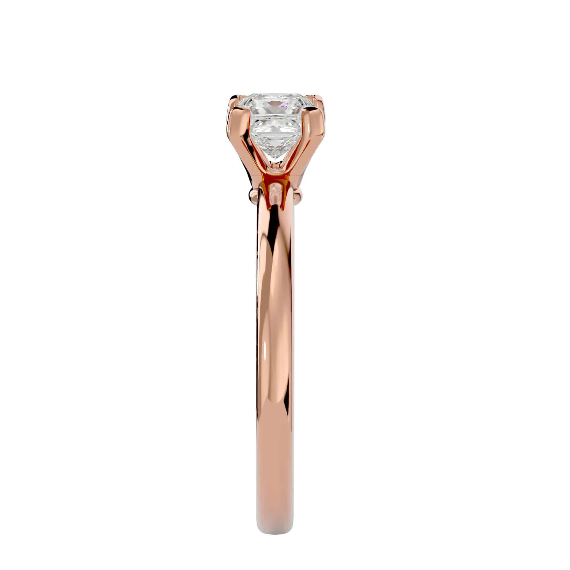 1.00ct Princess Cut Simple Engagement Ring