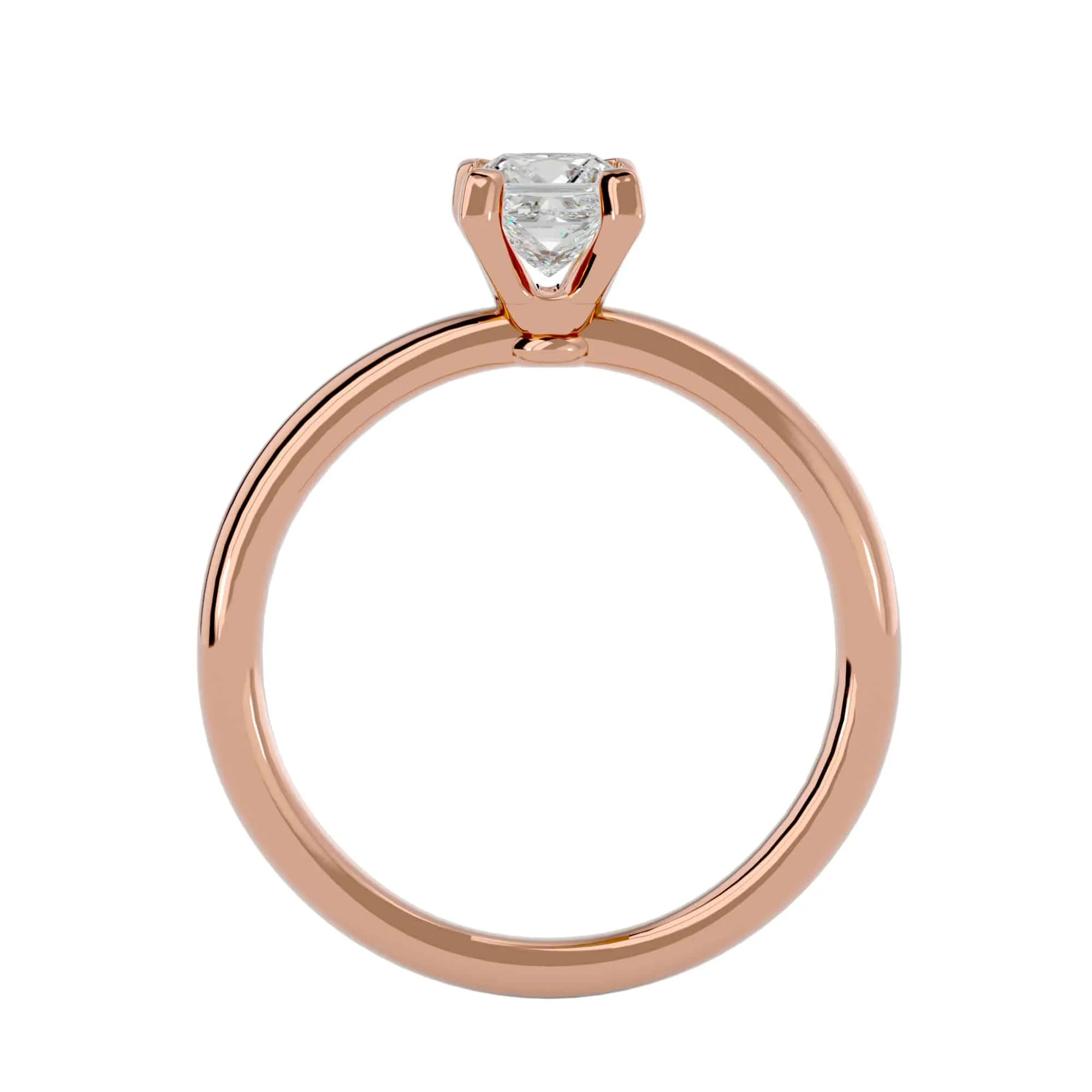 1.00ct Princess Cut Simple Engagement Ring
