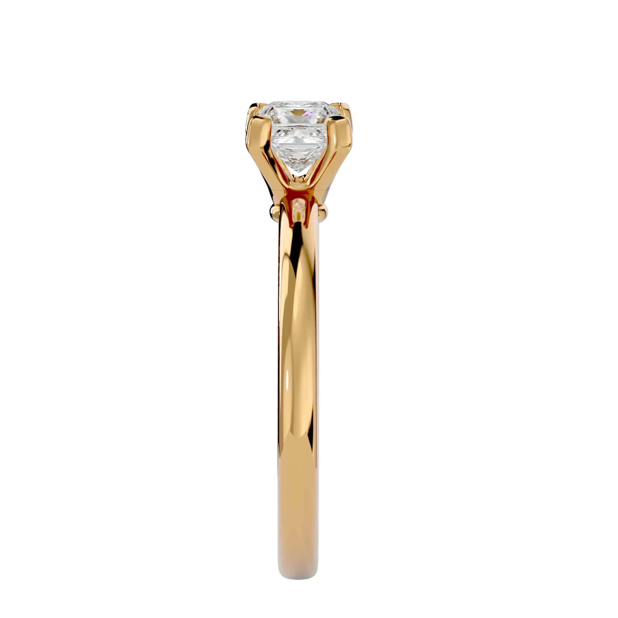 1.00ct Princess Cut Simple Engagement Ring