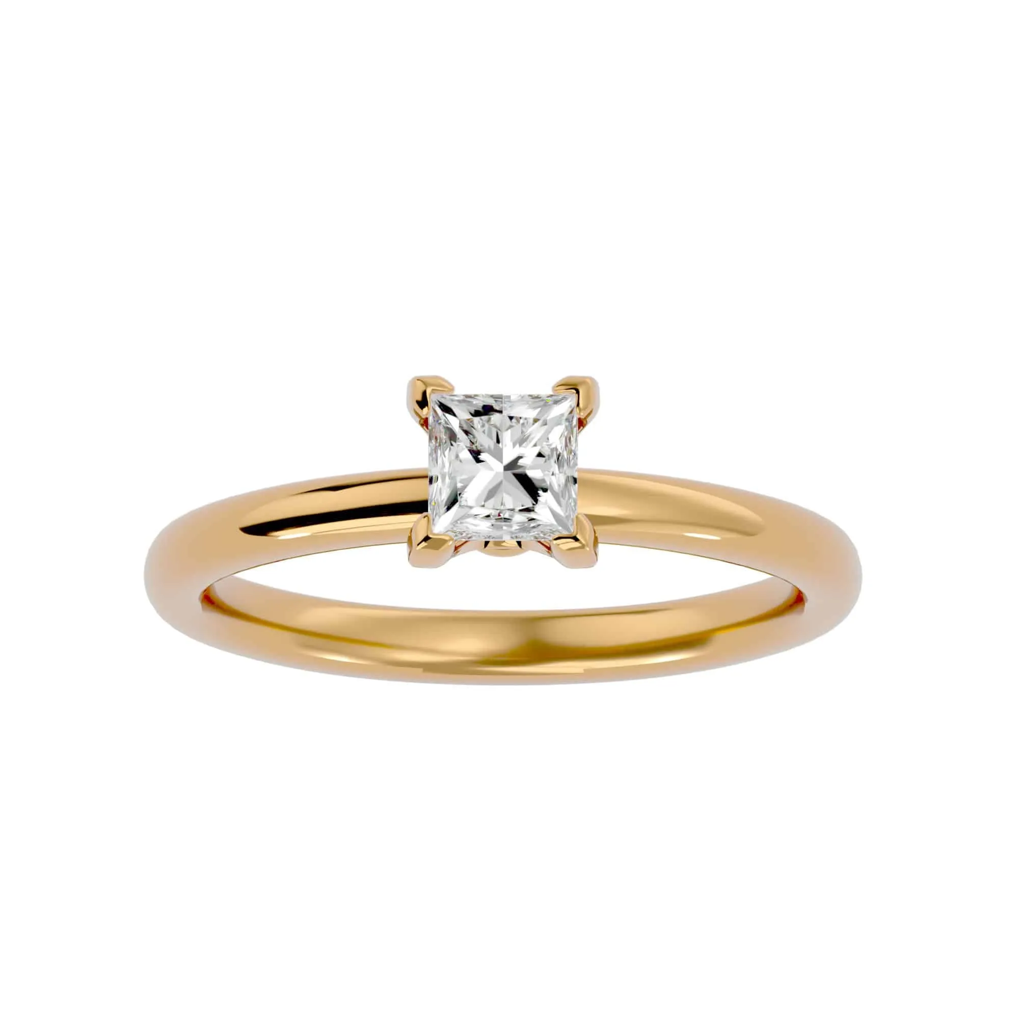 1.00ct Princess Cut Simple Engagement Ring