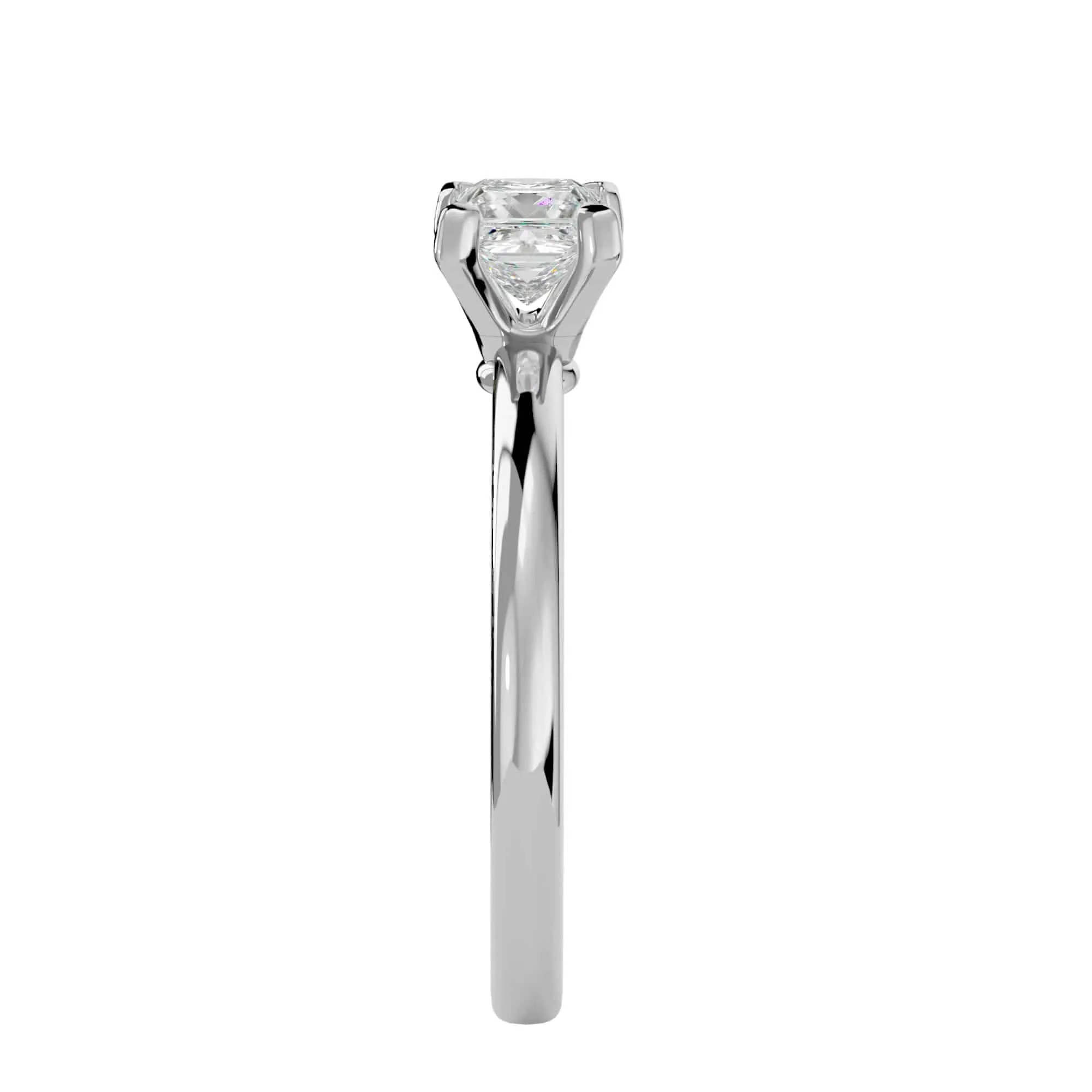 1.00ct Princess Cut Simple Engagement Ring