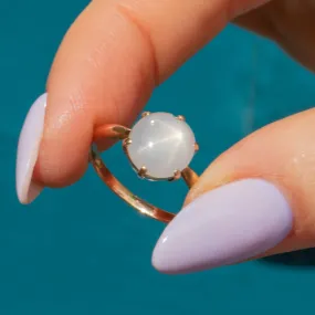 15ct Gold Lilac Star Sapphire Solitaire Ring, 3.60ct