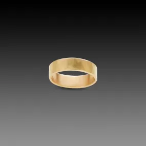 6mm Hammered Gold Band