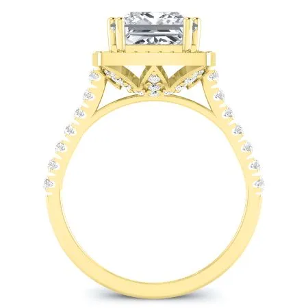 Aster - Princess Moissanite Engagement Ring