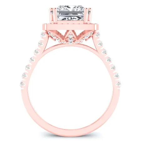 Aster - Princess Moissanite Engagement Ring