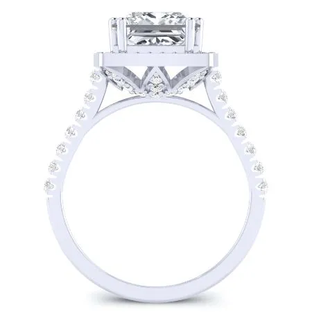 Aster - Princess Moissanite Engagement Ring