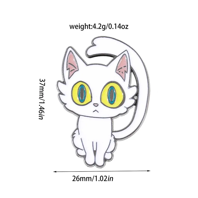 Casual Retro Pin Animal Cartoon Cat Metal Unisex Brooches