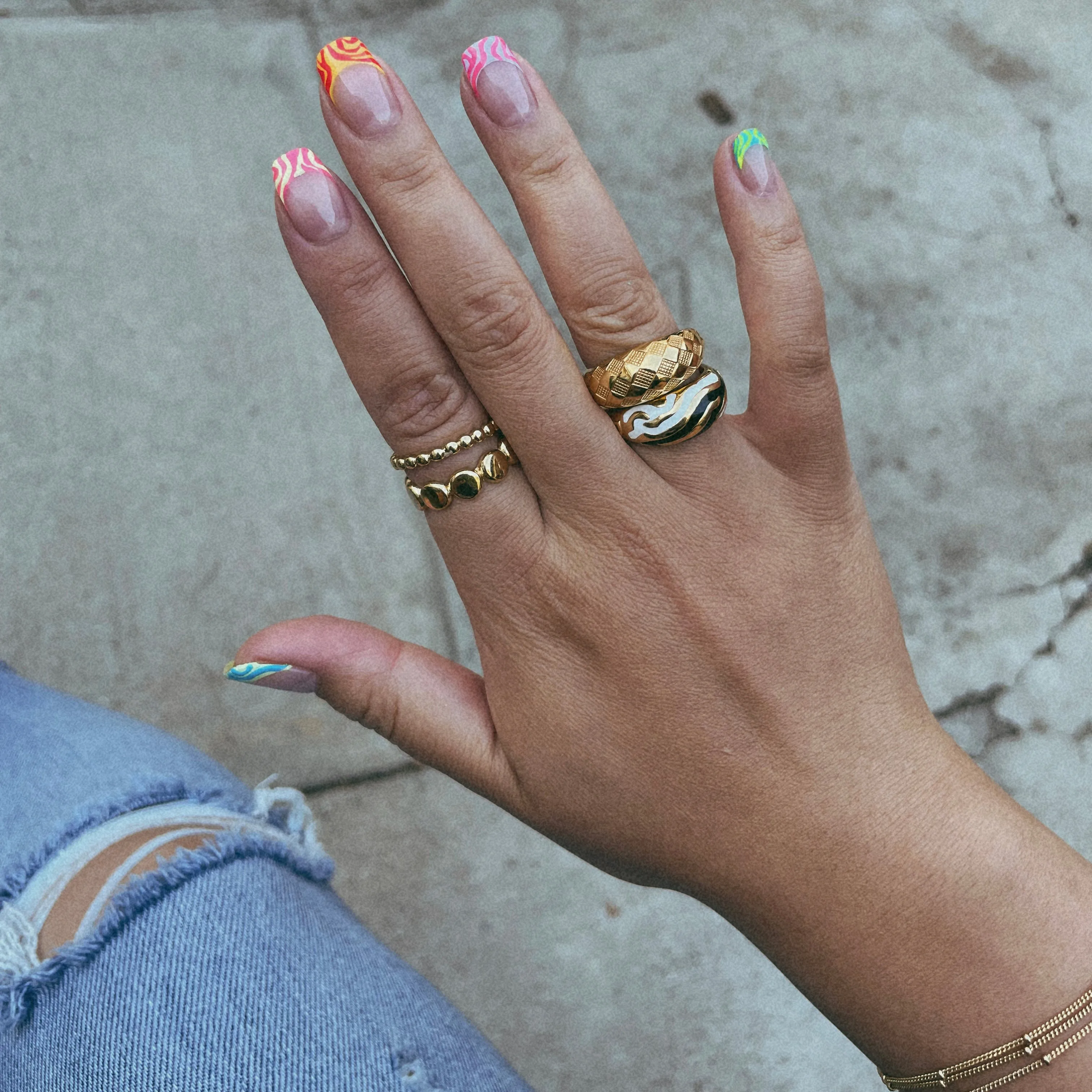 Checker Rings - Set of 2