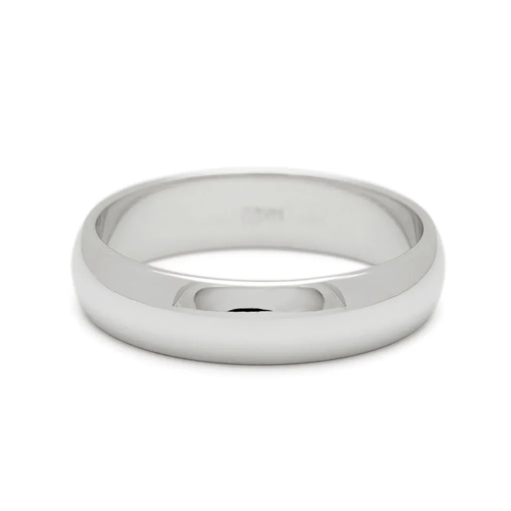 Classic Half Round Band - 14k Gold, 5mm