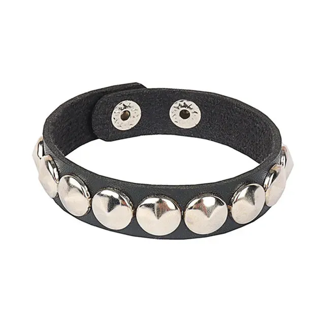 DIEZI Punk PU Leather Goth Wrap Bracelets
