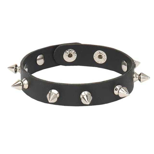 DIEZI Punk PU Leather Goth Wrap Bracelets