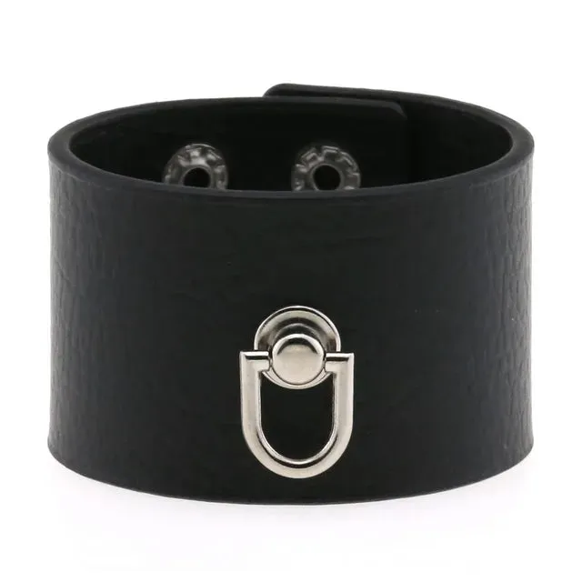 DIEZI Punk PU Leather Goth Wrap Bracelets