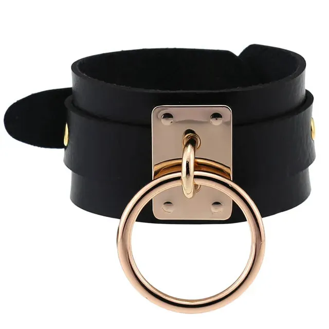 DIEZI Punk PU Leather Goth Wrap Bracelets