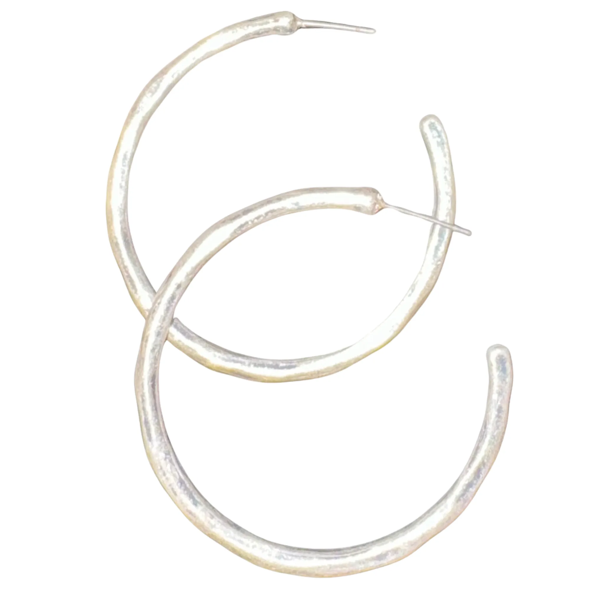 Hammered Hoop Earrings