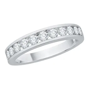 KATARINA Channel Set Diamond Wedding Band (3/4 cttw)