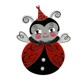 Lipstick & Chrome : Little Love Bug Brooch by Johanna Parker