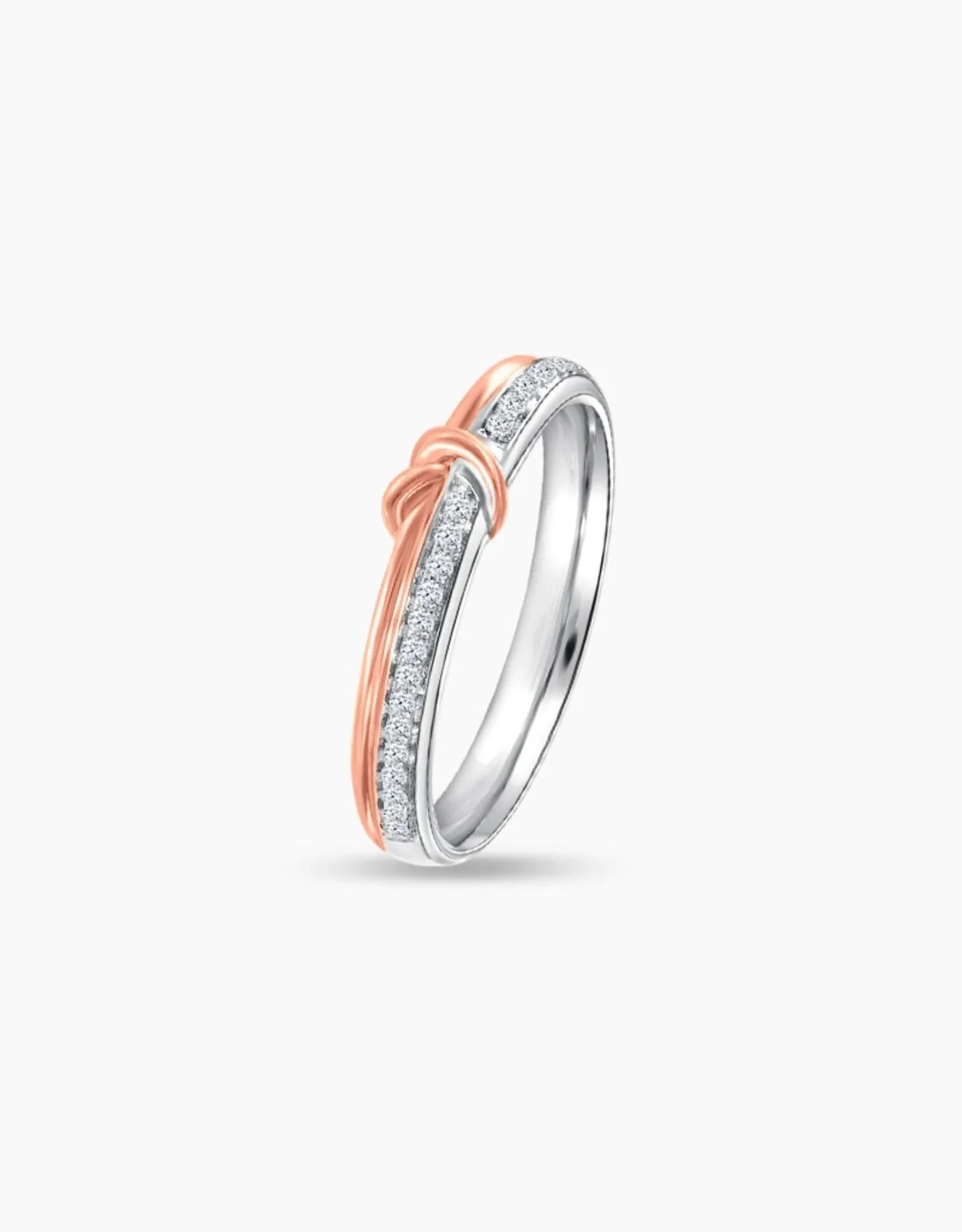LVC Noeud Amia Diamond Wedding Band
