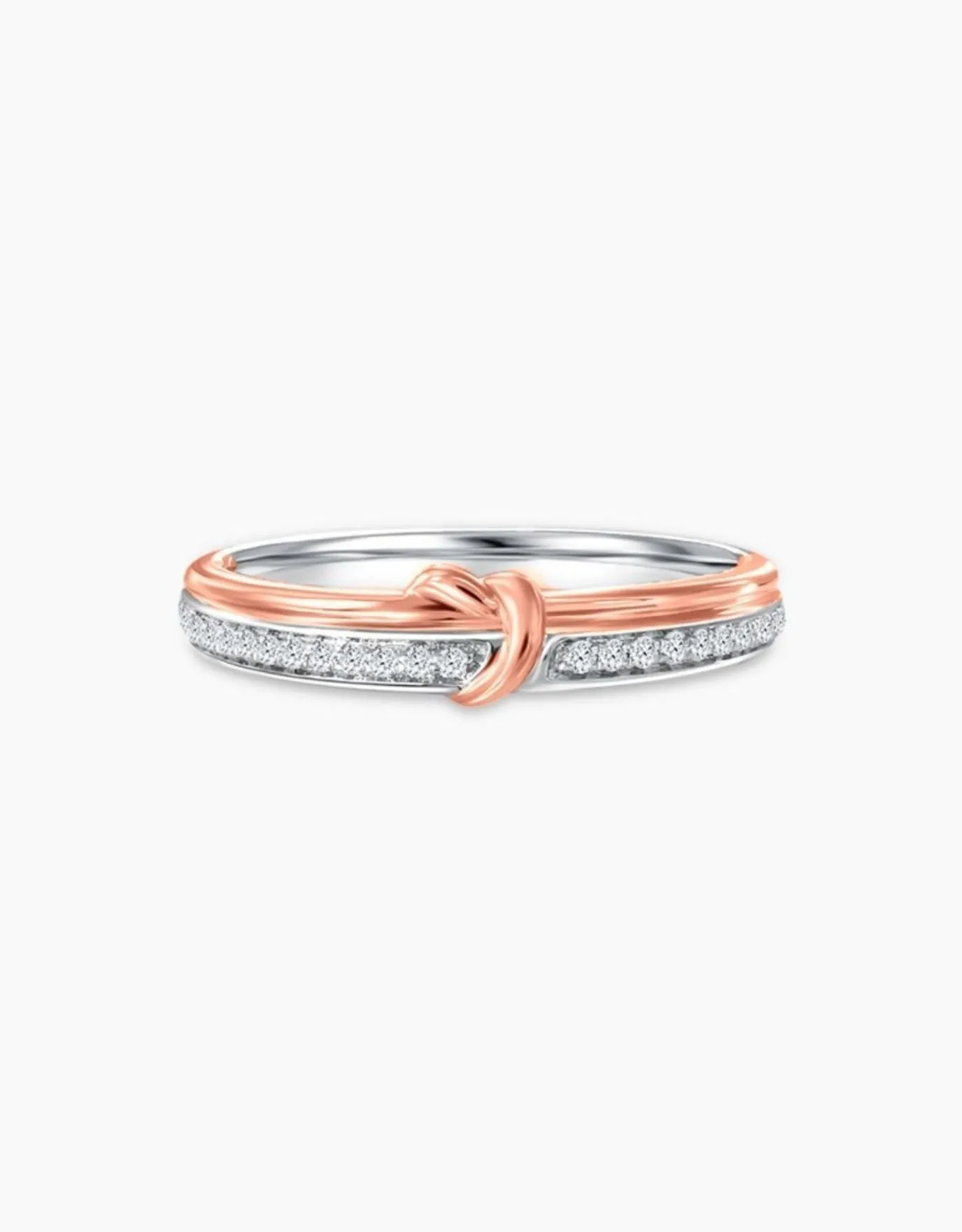 LVC Noeud Amia Diamond Wedding Band