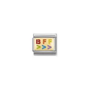Nomination Composable Link Rainbow BFF, Right, 18K Gold & Enamel