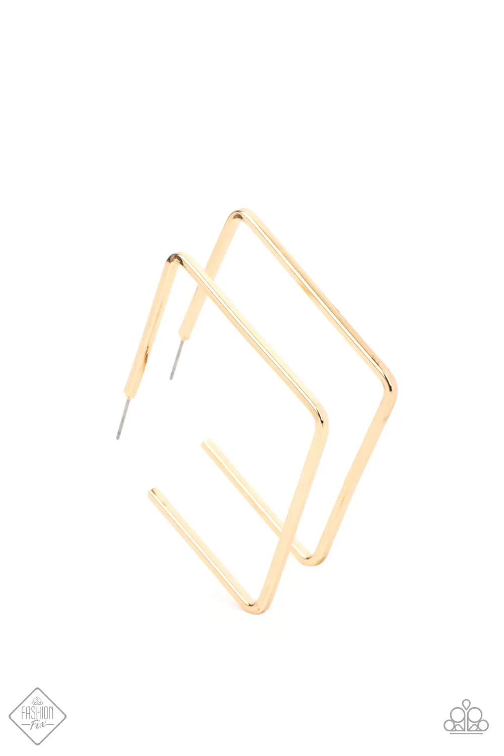 Paparazzi Earring Fashion Fix April 2021 ~ Material Girl Magic - Gold