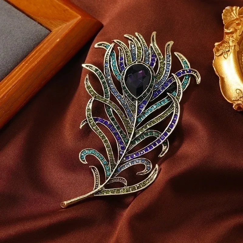 Retro Pin Alloy Inlay Rhinestones Women's Brooches