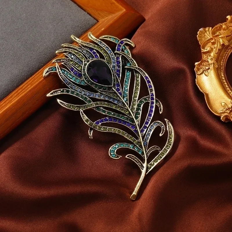 Retro Pin Alloy Inlay Rhinestones Women's Brooches