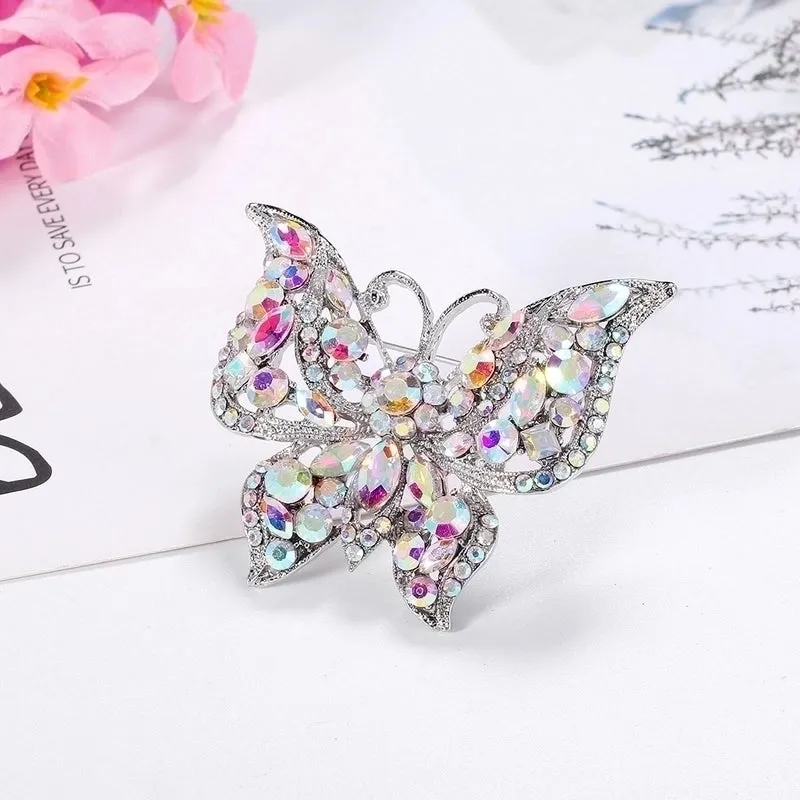 Retro Pin Animal Alloy Diamond Artificial Gemstones Unisex Brooches