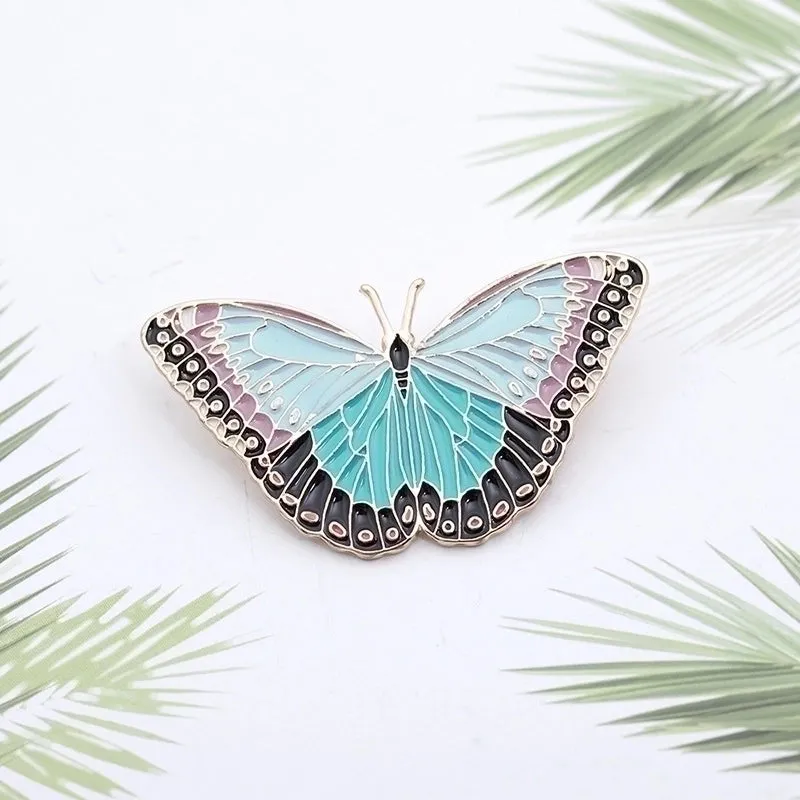 Retro Pin Butterfly Alloy Enamel Unisex Brooches