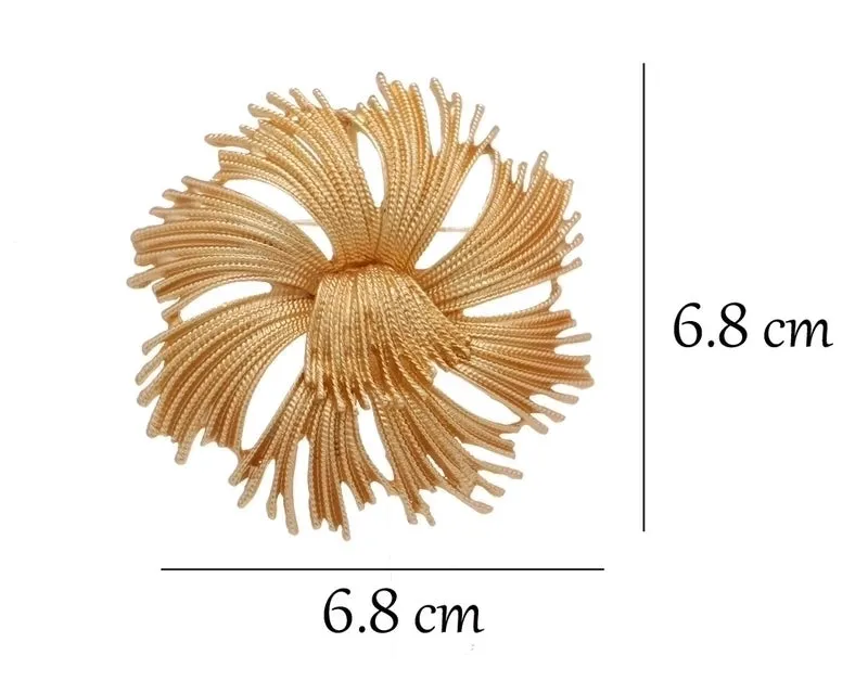 Retro Pin Flower Alloy Plating Unisex Brooches