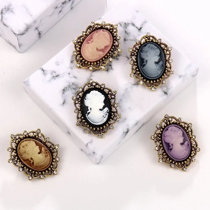 Retro Pin Flower Alloy Women's Brooches