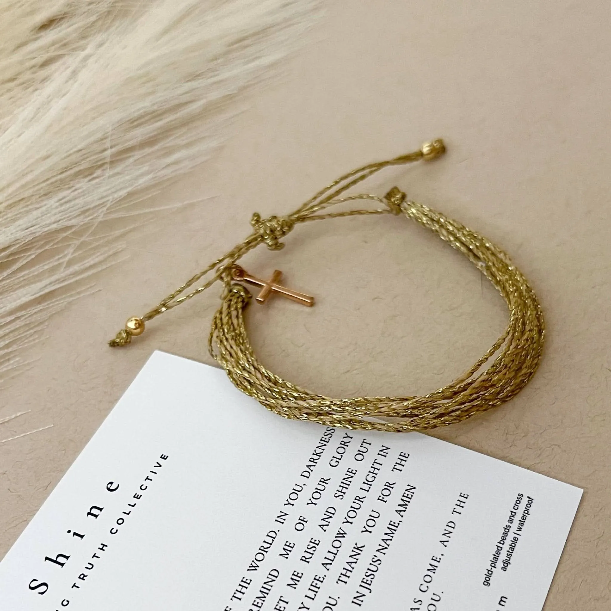 Shine Bracelet   Prayer Card
