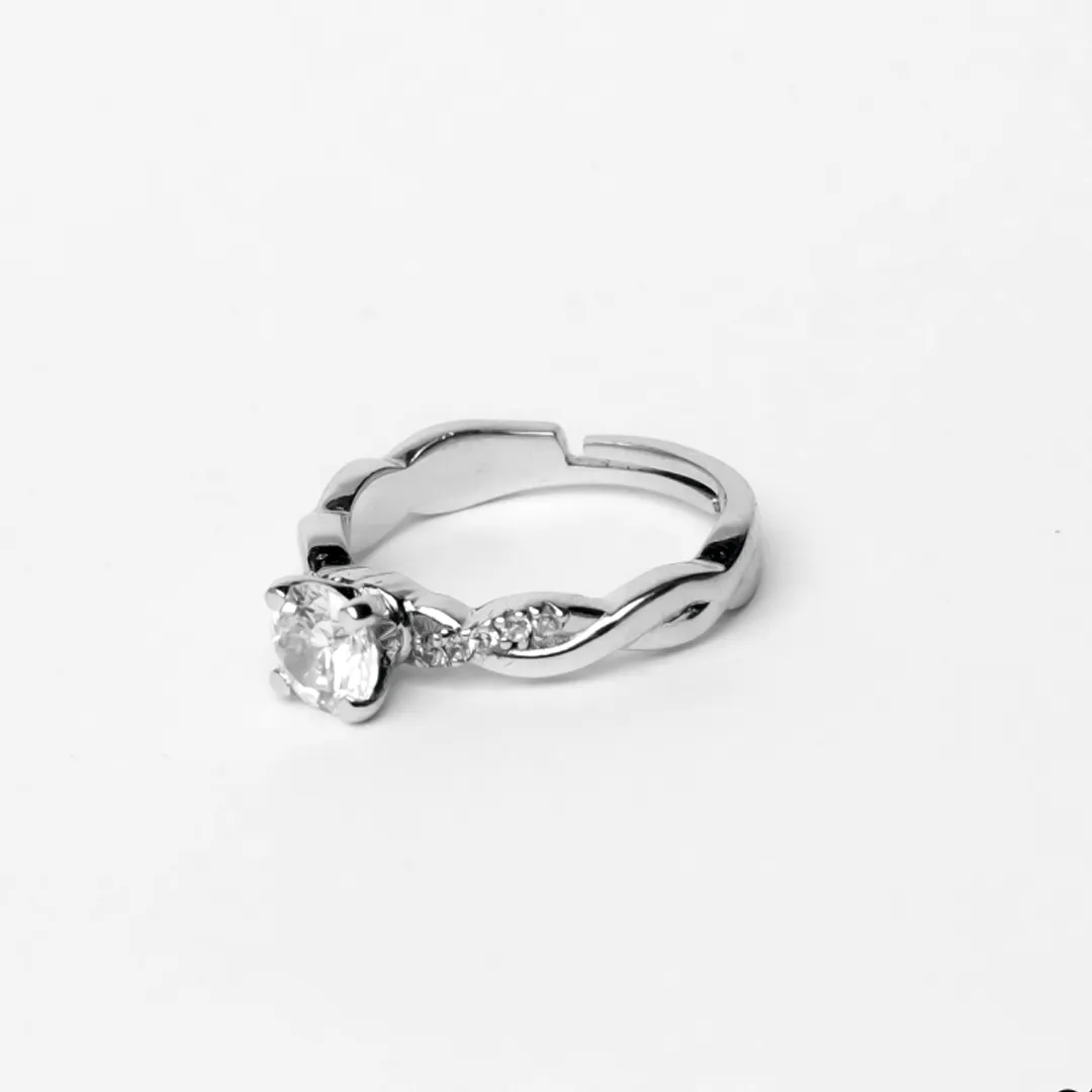 Sparkle on Sunshine 925 Sterling Silver Zircon Ring
