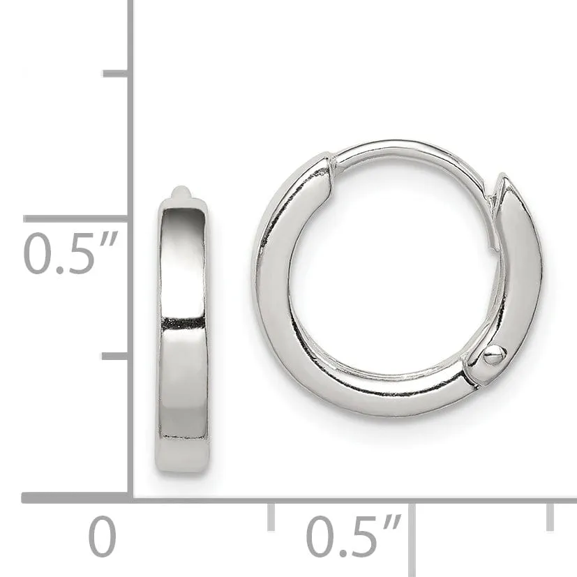 Sterling Silver Round Hoop Earrings