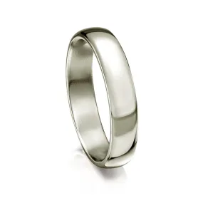 Traditional 4mm Wedding Ring in Platinum