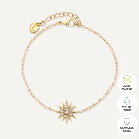 Vibes | Sunbeam Radiance Clasp Bracelet | 18K Gold-Plated